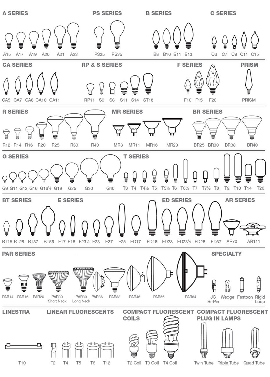Learn About Light Bulb Shapes and Sizes. Lighting 101